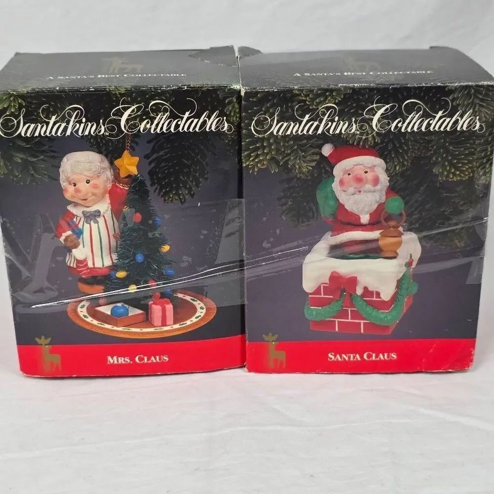 Santakins Collectables Santa & Mrs Claus Figurine Set